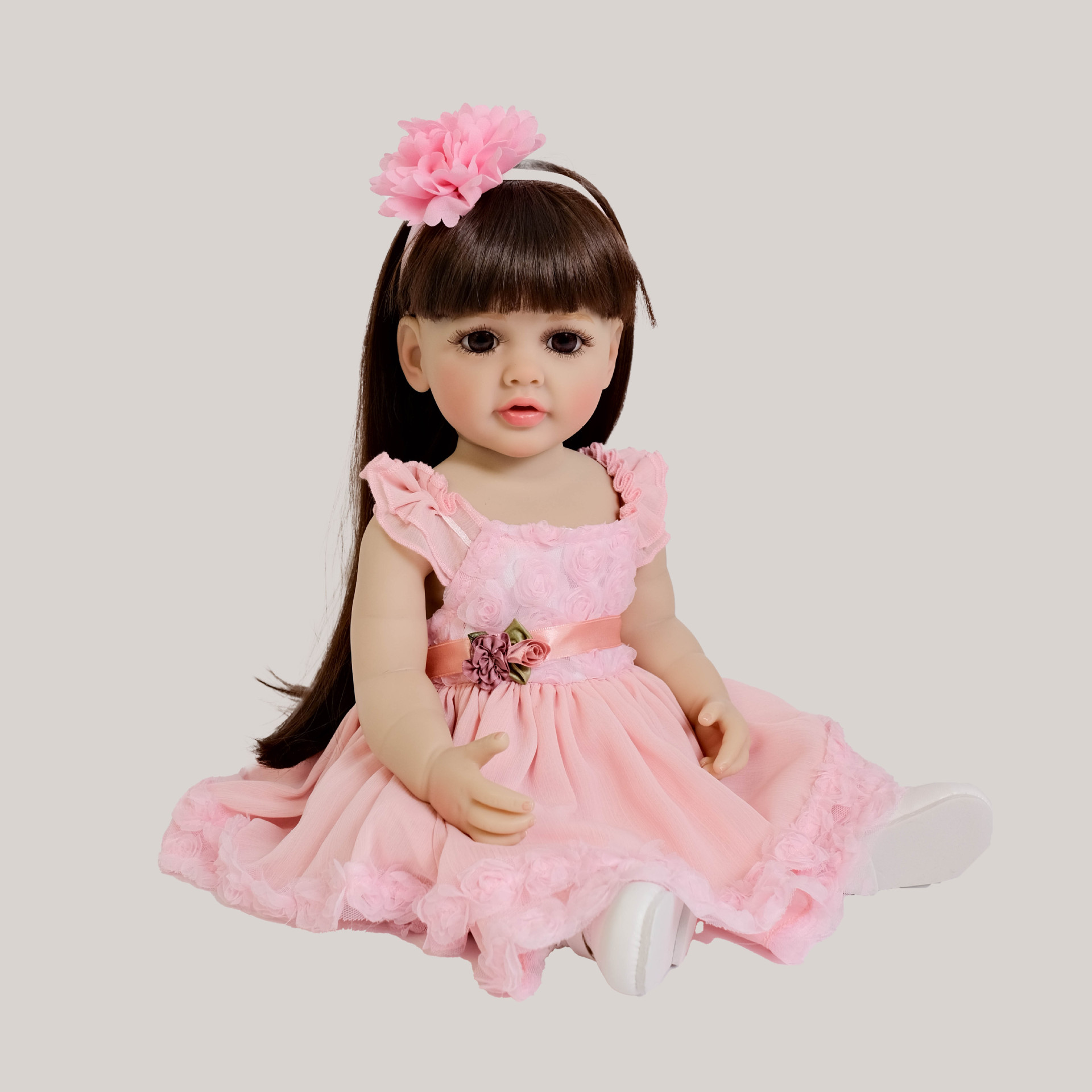 Kids Ethnic Fashion - Cute 55 cm Long Hair Pink