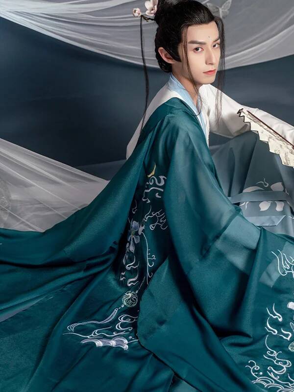 Chinese New Modern Hanfu Man T - Hanbok Modern Set recension och pris
