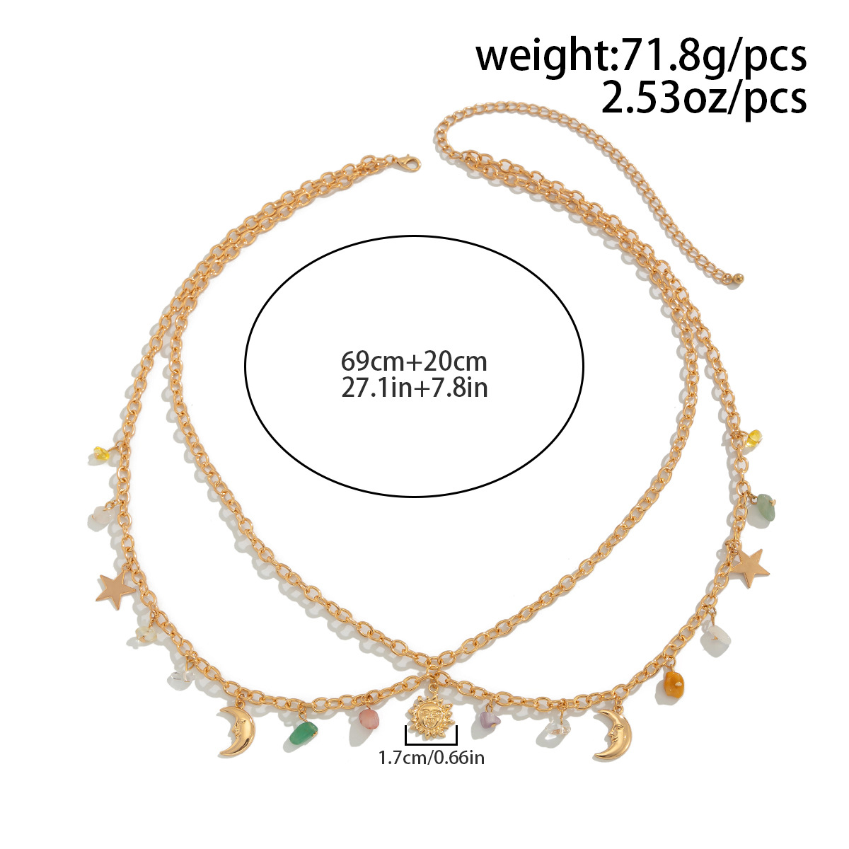 Boho Star Moon Sun Pendant Wai - Ethnic Boho Fashion recension och pris