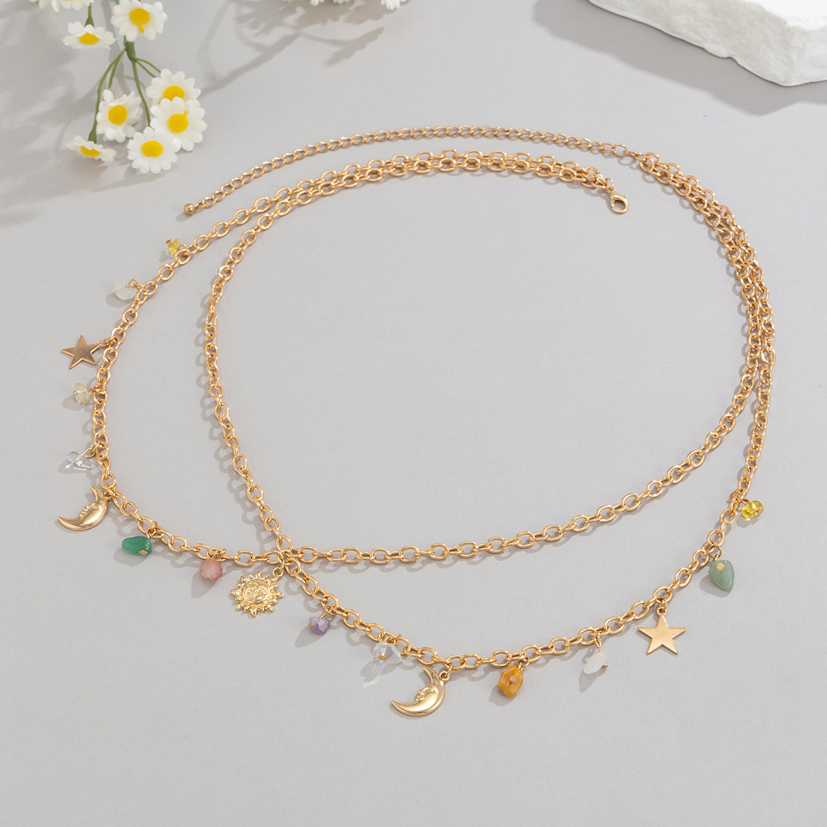 Boho Star Moon Sun Pendant Wai - Ethnic Boho Fashion recension och pris