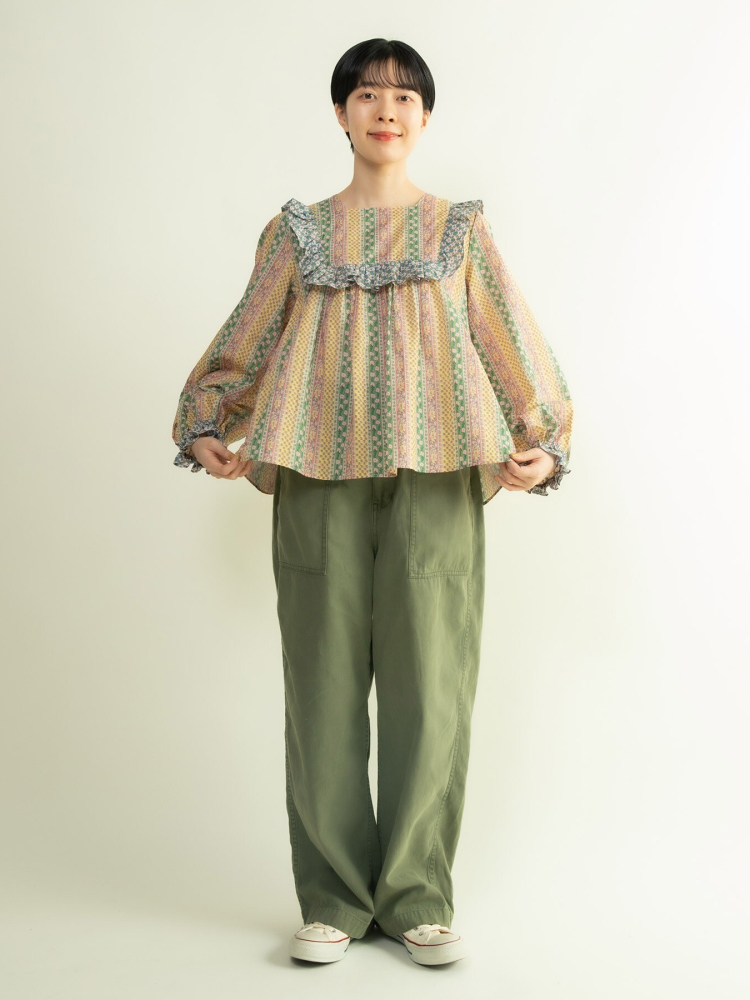Sweet Floral Print Shirt with  - Ethnic Fashion Brand recension och pris