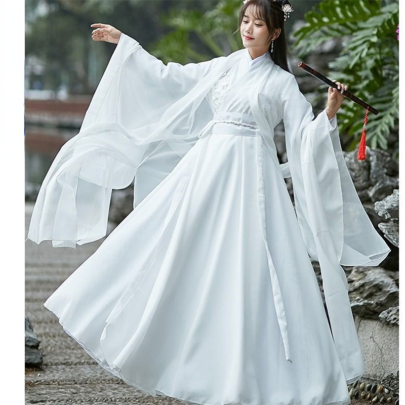 Modern Hanfu Woman Chinese Tra - Hanbok Modern Set recension och pris