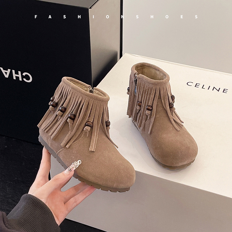 Fashion Retro Girl Tassel Ankl - Kids Ethnic Fashion recension och pris