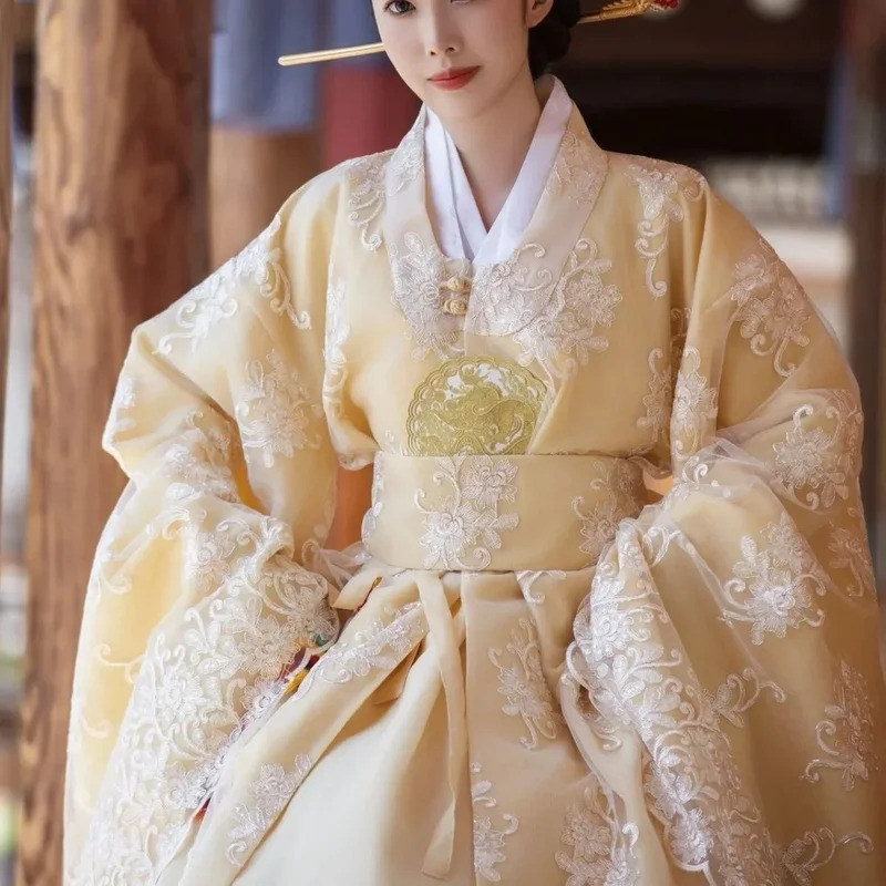 ellow Korean Clothes Women Tra - Hanbok Modern Set recension och pris