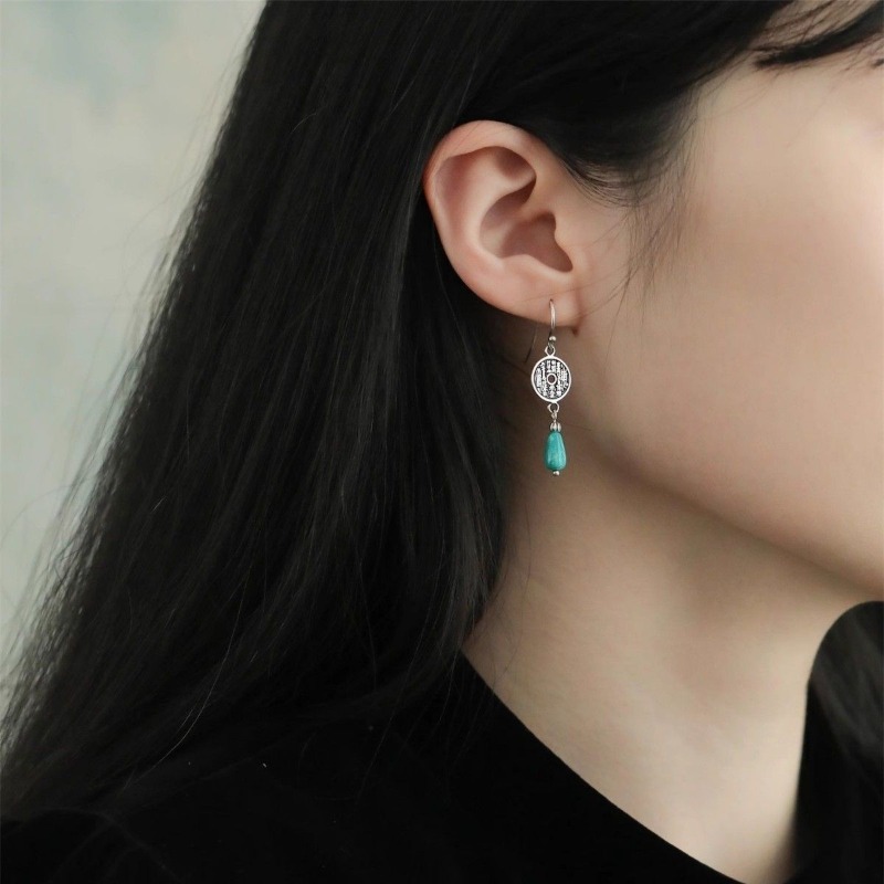 925 Sterling Silver Earrings A - Ethnic Fashion Co In recension och pris