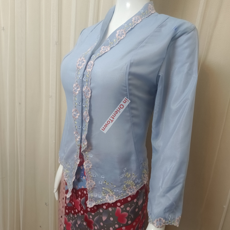 Southeast Asian countries Blue - Thai Silk Blouse recension och pris