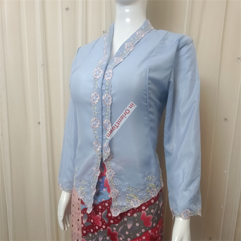Southeast Asian countries Blue - Thai Silk Blouse recension och pris