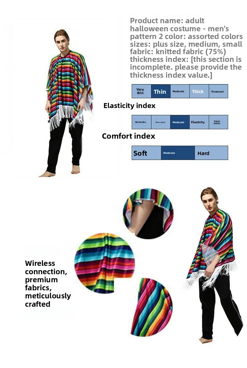Adult Halloween Cape Ethnic St - Ethnic Fashion Brand recension och pris
