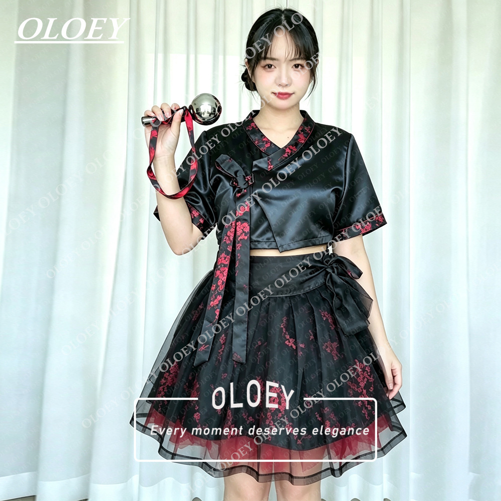 OLOEY Modern Black Short Conce - Hanbok Modern Set recension och pris