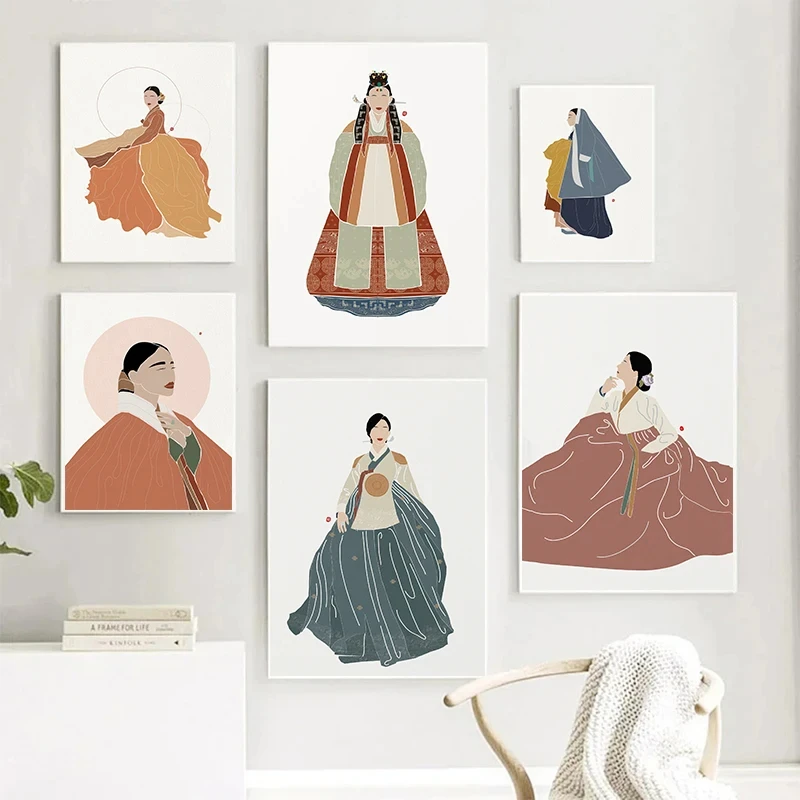 Korean Hanbok Boho Art Posters - Hanbok Modern Set recension och pris