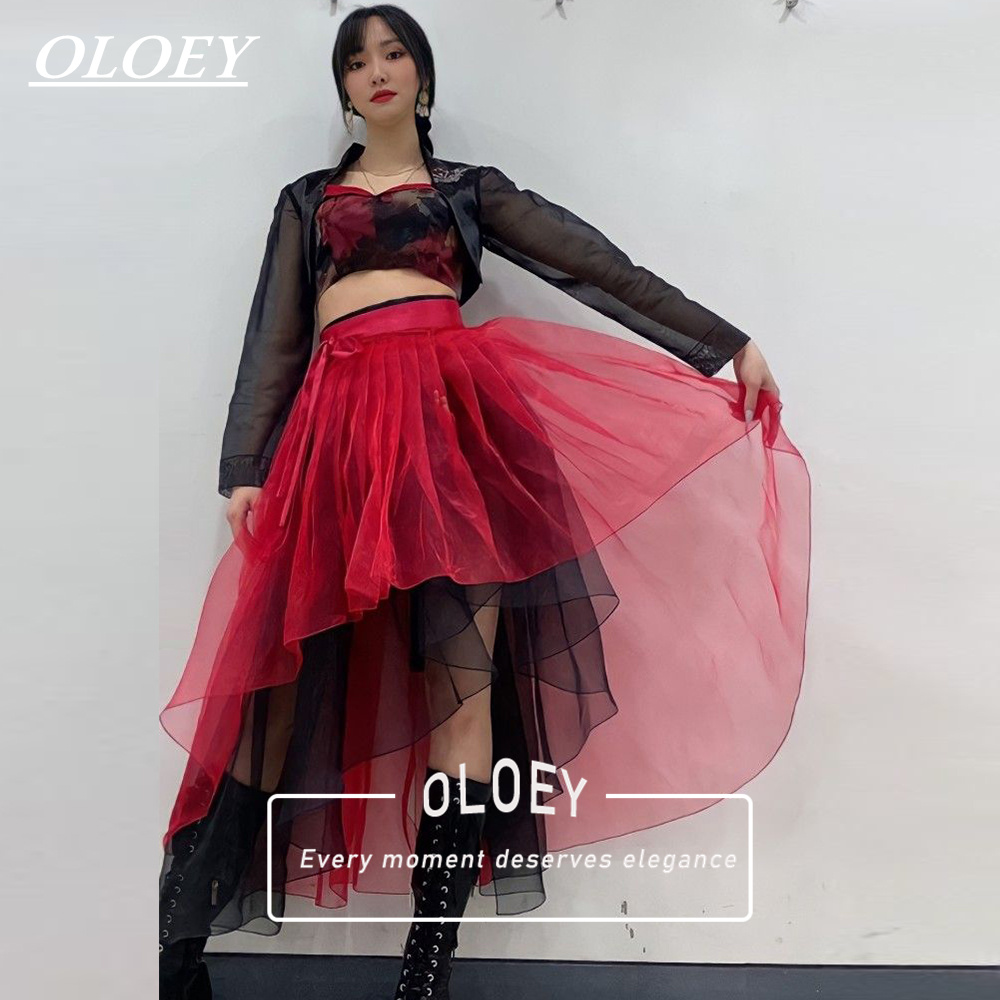 OLOEY Modern Red Black Concert - Hanbok Modern Set recension och pris