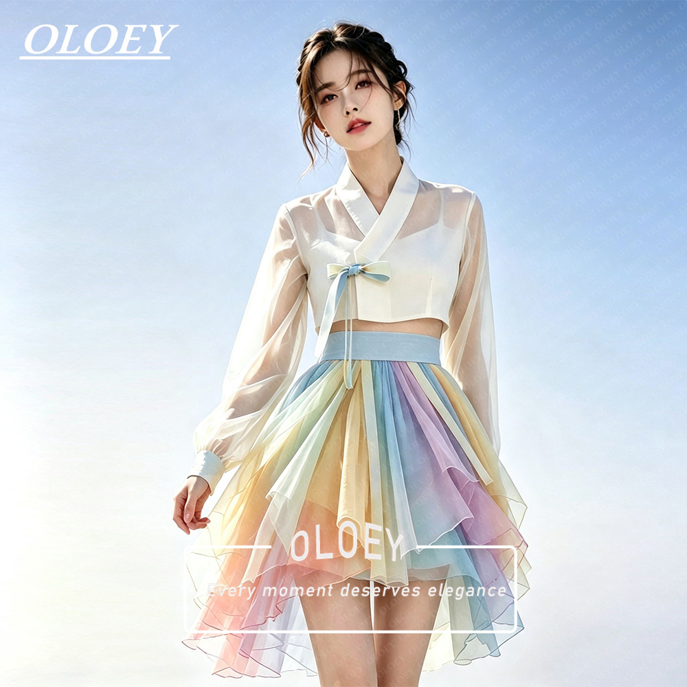 OLOEY Modern 3 PCS Short Conce - Hanbok Modern Set recension och pris