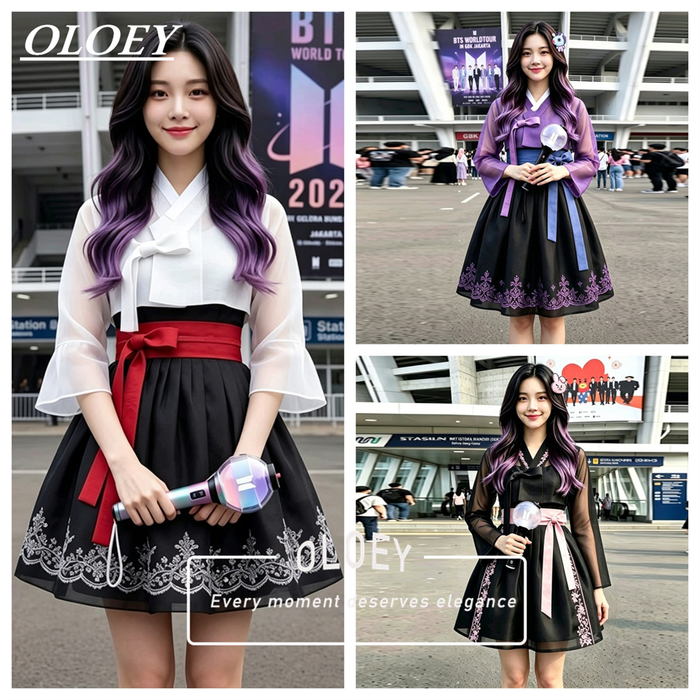 OLOEY Modern Appliques Short C - Hanbok Modern Set recension och pris