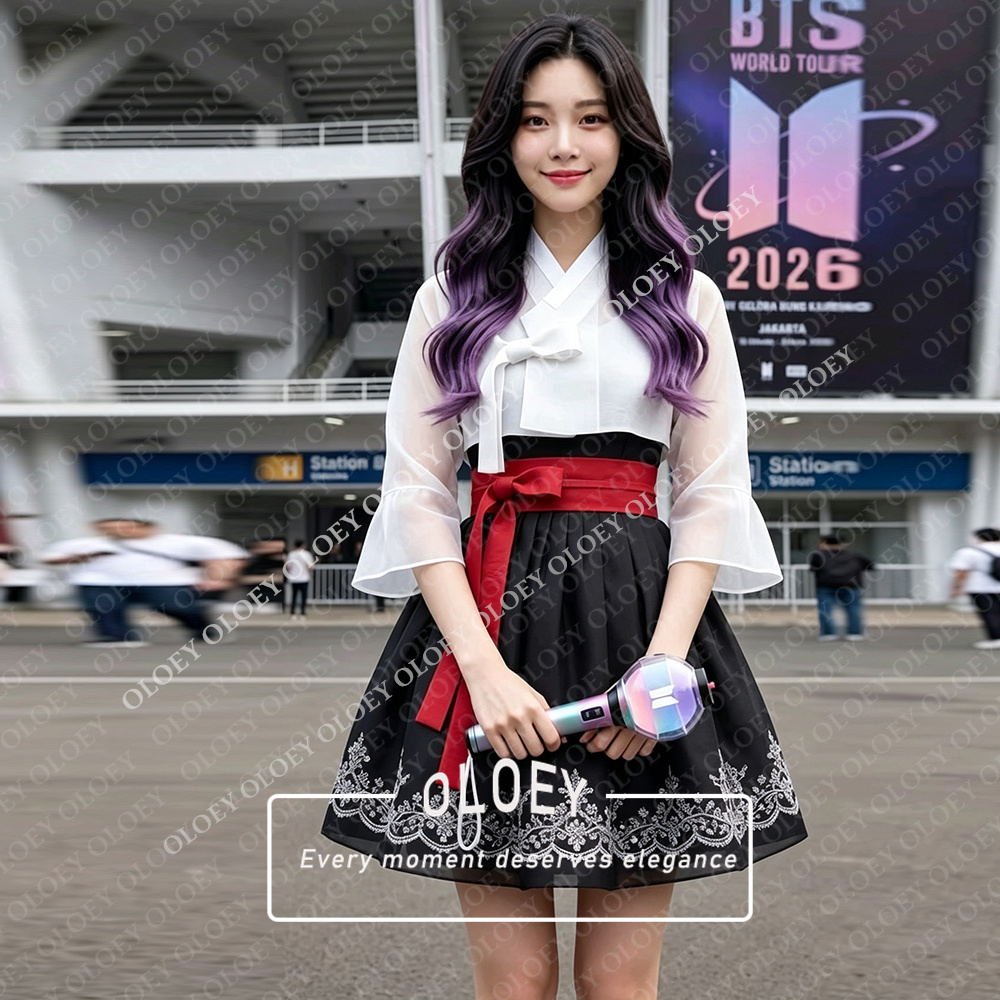 OLOEY Modern Appliques Short C - Hanbok Modern Set recension och pris