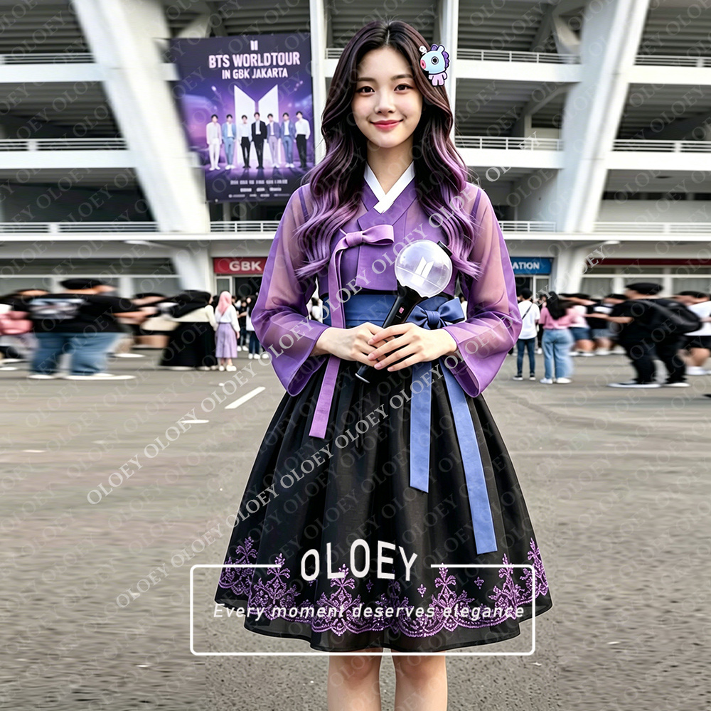 OLOEY Modern Appliques Short C - Hanbok Modern Set recension och pris