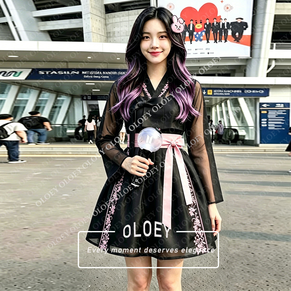 OLOEY Modern Appliques Short C - Hanbok Modern Set recension och pris