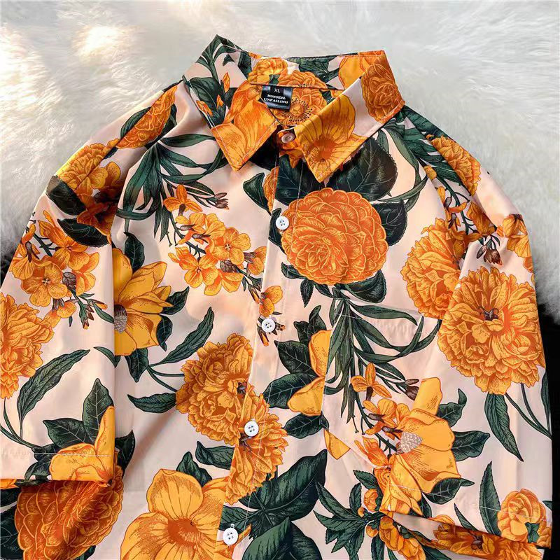 Japanese Thai Retro Hawaii Ora - Thai Silk Blouse recension och pris