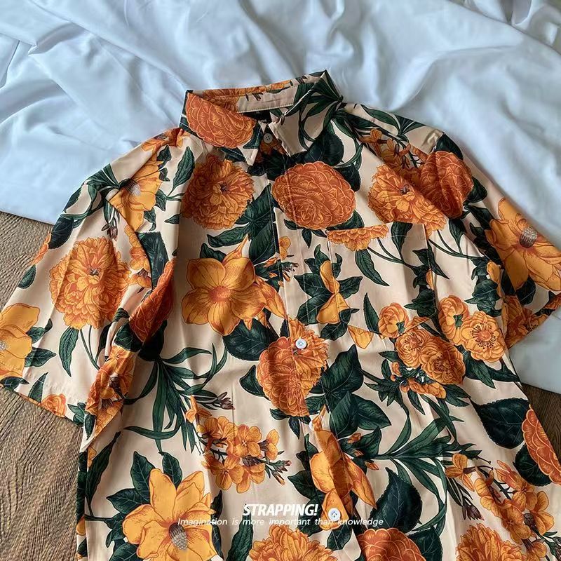 Japanese Thai Retro Hawaii Ora - Thai Silk Blouse recension och pris