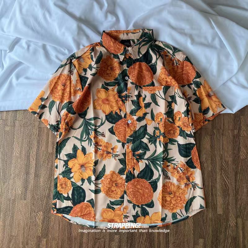 Japanese Thai Retro Hawaii Ora - Thai Silk Blouse recension och pris