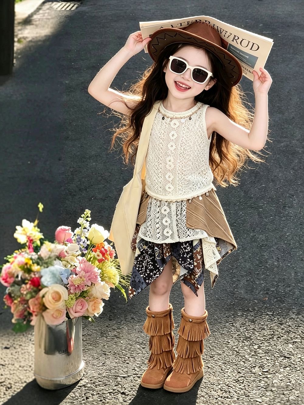 Girls Summer Outfit 2026 New E - Kids Ethnic Fashion recension och pris